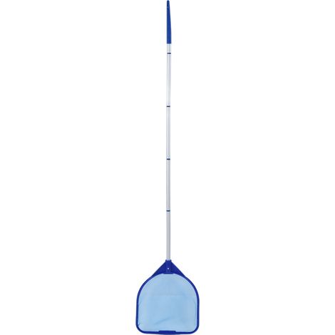Filet d'Écumoire pour Piscine Solide et Durable en Plastique Démontable avec Manche et Filet en Nylon
