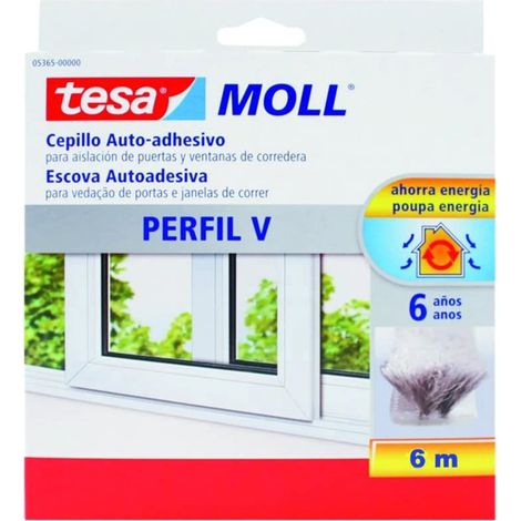 Guarnizione adesiva a pennello da 4 mm per finestre e porte scorrevoli 6m05365