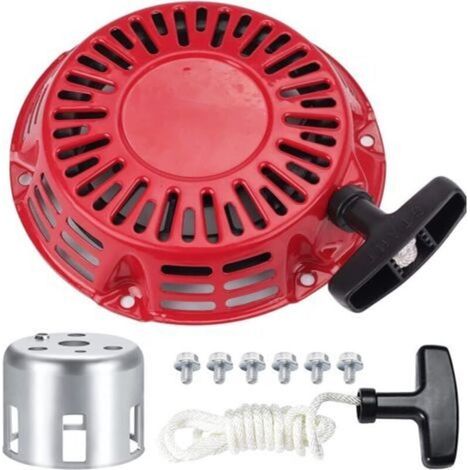 Démarreur à Rappel GX160 avec coupelle de démarrage pour Honda GX120 GX200 4HP 5.5HP 6.5HP 168F 212CC 6.5 7HP 173cc R210 Moteur Moteur, remplacer 28400-ZE1-003ZF 28400-ZH8-013YA (1/5)