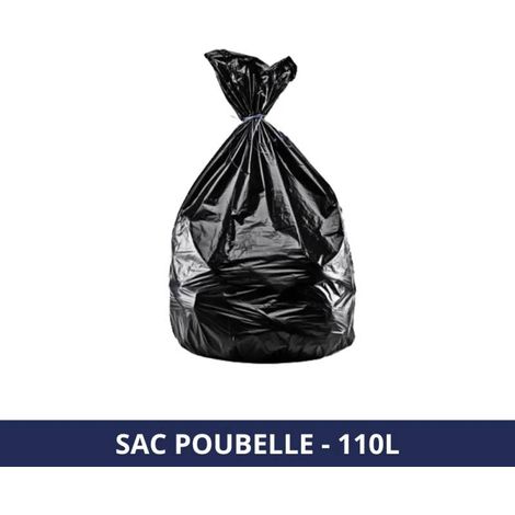 FILFA FRANCE - Sacs poubelle 110L - Noir - Supérieur - x200 sacs (1/2)