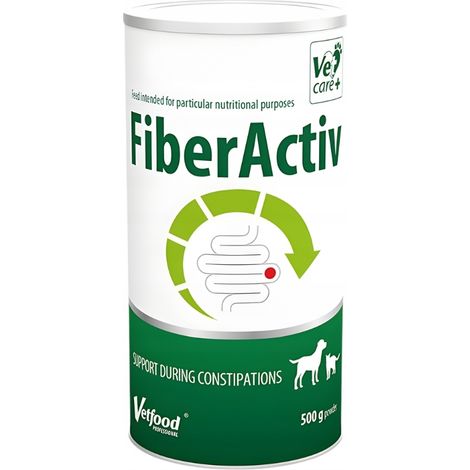 Suplemento VETFOOD Fiberactiv para perros y gatos con estreñimiento 500 g