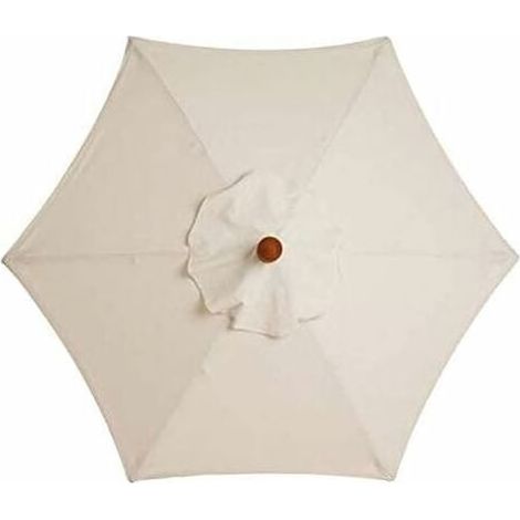 Cache parasol extérieur 3 mètres double couche polyester étanche et anti-rayonnement UV, adapté parasol 6 baleines, protection contre les intempéries (1/5)