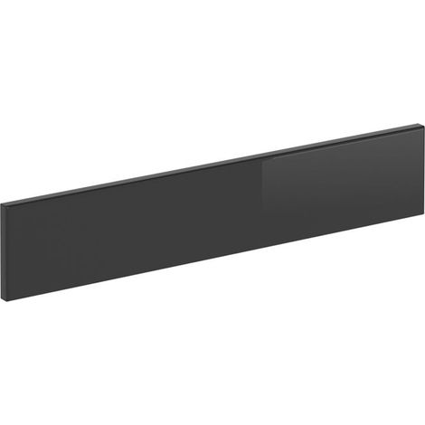 Façade de cuisine R-Line anthracite haute brillance, 59,6 x 11,2 cm, façade de meuble pour encastrement de four (1/5)