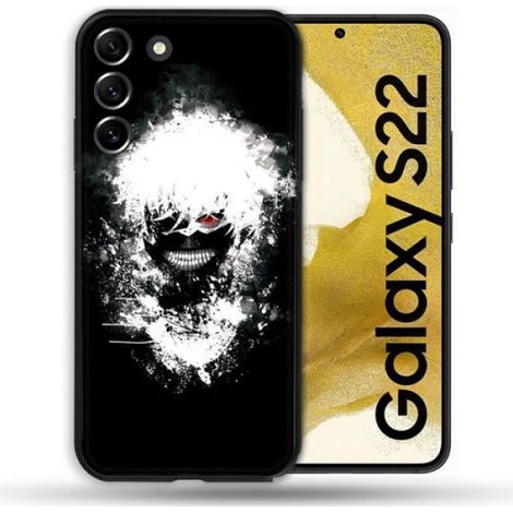 Coque - - Samsung Galaxy S22 - Manga Tokyo Ghoul Kaneki - Souple - Fabriqué en France