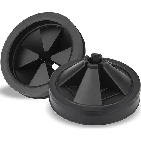 Lot de 2 Protections Anti-Éclaboussures pour Broyeur, Bouchon Évier en Caoutchouc EPDM, 8 cm pour Remplacer le Joint d'Évacuation