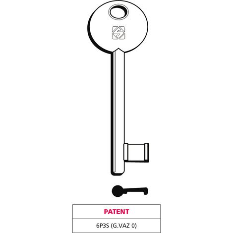 Silca CHIAVE A MAPPA 6P3S (G. VAZ 0) PATENT 5.00 pz
