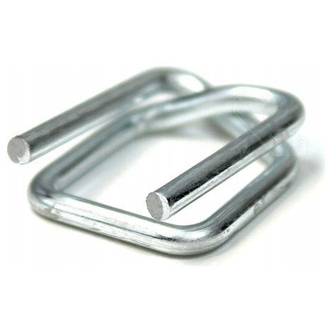Clip in filo zincato Rafael CB-4 da 13 mm per nastri in PP e PET, 1000 pezzi (1/4)