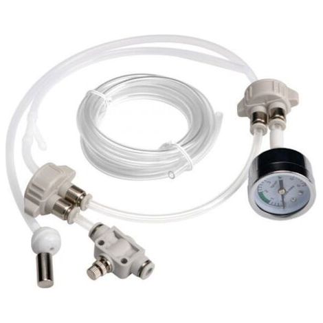 Système CO2 artisanal (pour aquariums plantés), accessoires CO2 pour aquarium, générateur de CO2 artisanal avec manomètre et contrôle du débit d'air (1/5)