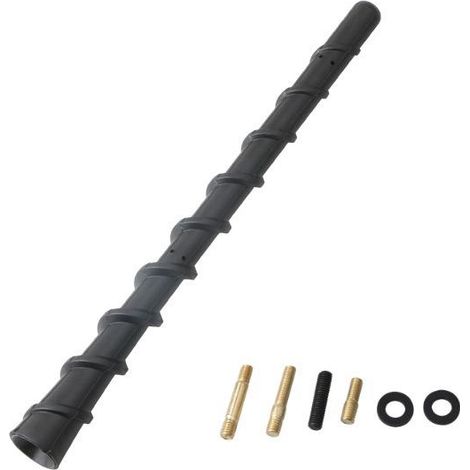 Lot de 4 adaptateurs d'antenne radio voiture DIN vers ISO, connecteur auto, compatible avec autoradio stéréo, amplificateur de signal, antenne FM DAB universelle 20cm, réception AM/FM optimale, vis M4 (1/5)