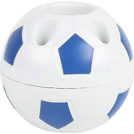 Porte-stylo, boîte de rangement pour crayons de bureau, crayons à motif football, fournitures scolaires pour étudiants.-Blue