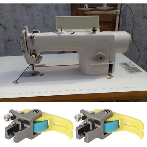 Set di 2 piedini a rullo resistenti per macchine da cucire, adatti sia per macchine industriali che per progetti di cucito domestico (4 x 1,1 cm) (1/4)