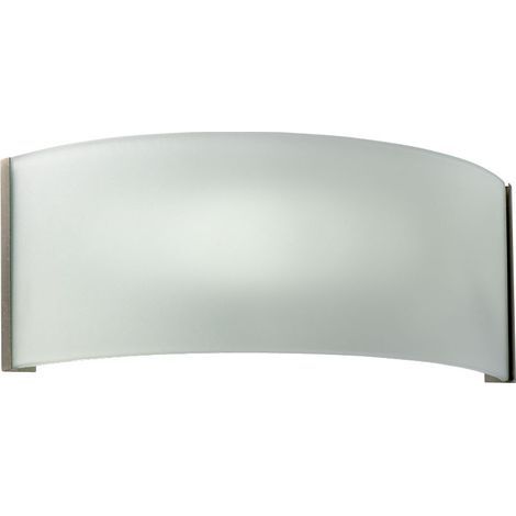 Aric – Applique murale en acier et verre satiné – Halogène R7s 120W – Longueur 118mm – Pour salon et entrée – 1345