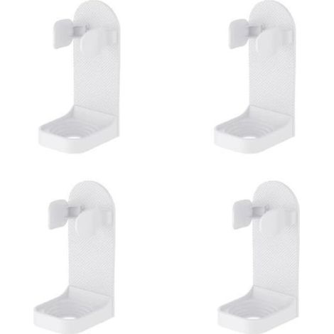 CCYKXA  4-Piece Electric Toothbrush Holder with Strong Self-Adhesive Sticker, Wall-Mounted Toothbrush Holder, Adjustable Electric Toothbrush Holder
