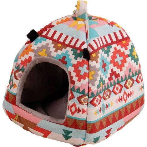 Hamac pour oiseaux, hamac pour perroquet, lit d'hiver chaud, nid pour perroquet, nichoir pour inséparables, cochons d'Inde, calopsittes, aras, cacatoès-StyleB S 14x14x14cm