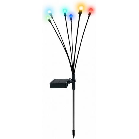 Lampe Solaire Lucioles LED Extérieure 6 Têtes Multicolores Boîte Carrée 1 Pièce 6 multicolore réf 1909 39 × 8 × 6 cm 305 g – Livraison gratuite