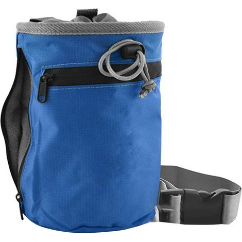 Chalk Bag - 2 Zippered Pockets - Quick-Clip Belt - Water-Resistant Material - For Rock Climbing Bouldering Gymnastics Crossfit - 1 Piece (1/5)