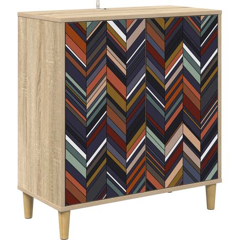 Sideboard OMMEN Sonoma 69 x 33 x 75 cm Holzwerkstoff vidaXL