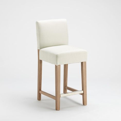 Taburete Bar cocina de madera estilo Henriksdal 63 cm de altura Comfort L - Shabby Blanco (1/5)