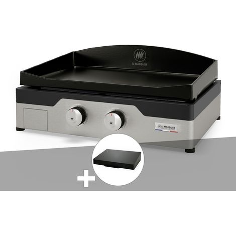 Plancha gaz Signature Allure 260 Duo + Couvercle de protection - Le Marquier