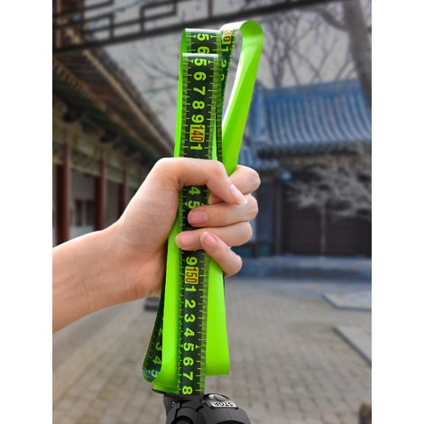 Ruban mesure 5 m bande à mesurer fluorescente en acier au carbone résistant aux chocs ruban à mesurer auto‑verrouillant haute précision 25 mm large pour bricolage mesure manuelle (1/5)
