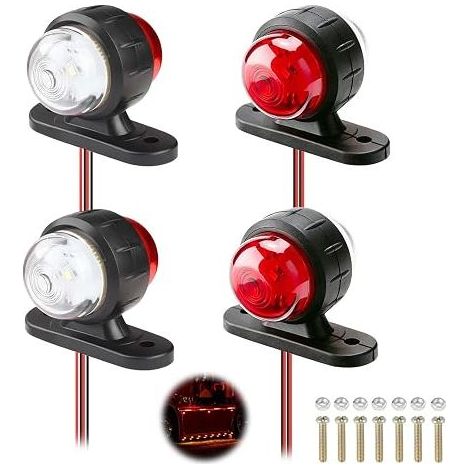 Truck side marker lights, 12V/24V waterproof side lights for trailers (1/5)