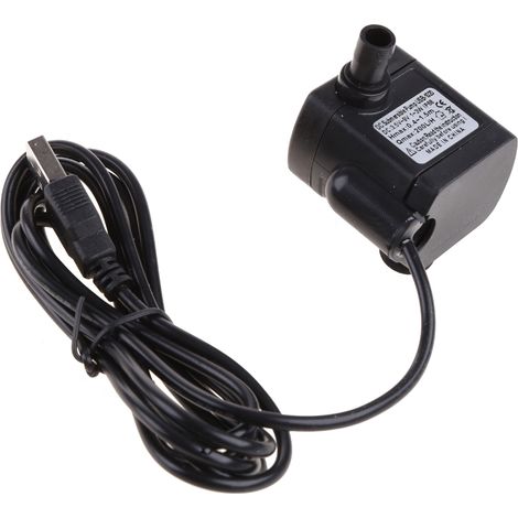 Pompe à eau submersible USB 3,5 V-9 V CC, 3 W, silencieuse et compacte, idéale pour aquariums, bassins et fontaines.
