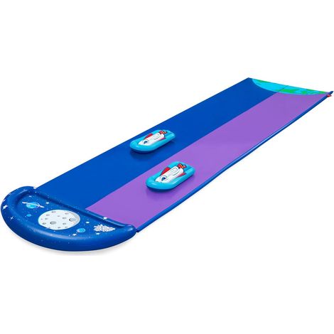 Tapis de glisse double piste pour enfants, 4,88 m, pour ski nautique, planche à voile, surf, extérieur (1/4)