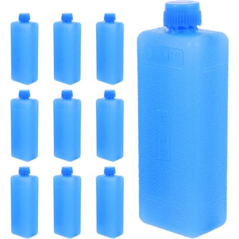 10 blocchi di ghiaccio blu per ventilatori raffrescatori d'aria, realizzati in PE, raffreddamento rapido e facili da usare, ideali per l'uso domestico estivo. (1/5)