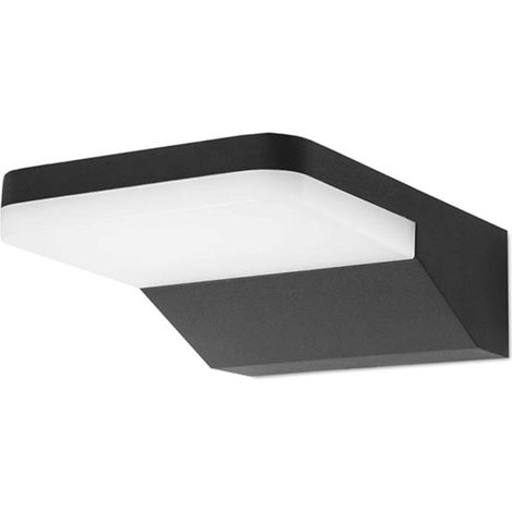 Serenate Aplique Exterior LED 8.5W Blanco Cálido 3000K con Protección IP44 para Jardín y Terraza. Color Negro