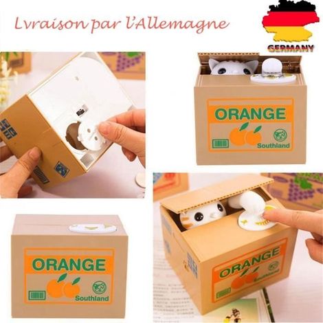 2pcs Tirelire Saving Box Cagnotte Caisse d\'épargne Chat Kitty Blanc Cadeau pour Enfant (1/4)
