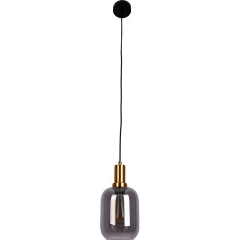 Naeve FUMO Plafonnier Slim Suspension Noir 1xE27 (1/5)