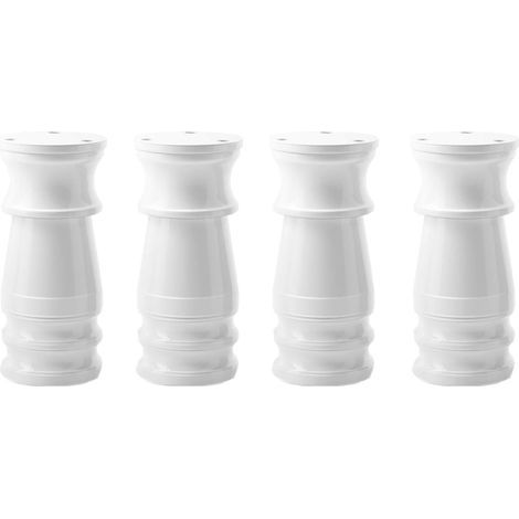 CSPARCV 4 Stück Möbelbeine aus Aluminiumlegierung, Küchenbeine, Stuhlbeine für Sofa, Tisch, Schrank, Arbeitsplatte, Bar, TV-Schreibtisch, Stützbeine – 100 mm (1/3)