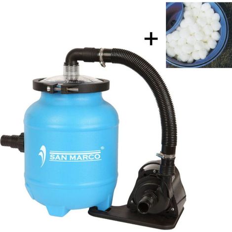 Filtro per piscina con Aqualoon senza valvola selettrice