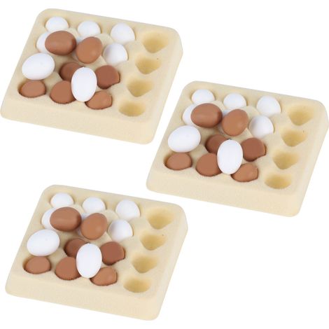 Œuf miniature réaliste pour maison de poupée (échelle 1:12), modèle d'œuf miniature mignon pour décorer une scène de cuisine. (1/5)