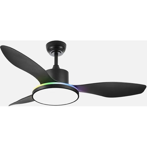 Ventilateur CC 48+7W Mandala Noir 3asp 120d 4080l 300045006500Kk+rgb Remo+r.int+memo+temp