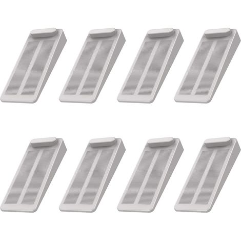 ZOLGINAH Arrêts de Portes, 8pcs Antidérapante Cale Porte au Sol avec Hauteur Réglable,Ces Cales être Utilisées sur Une Base Genre Carrelage, Béton, Ciment ,Tapis, Sols Stratifiésetc,Gris (1/5)