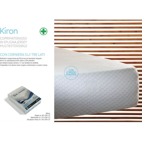 Coprimaterasso Kiron In Spugna Jersey Multiestensibile, misuraMatrimonialecolorekiron