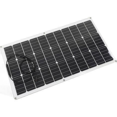 90-W-Flexibles Solarmodul mit Kabel, Photovoltaiksystem, wasserdichtes monokristallines Modul für den Außenbereich (1/5)