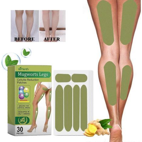 Mugworts Legs Cellulite Reduction patches, Calf Lift Shaping Wormwood Leg Stickers Leg Moxibustion Patch (1/4)