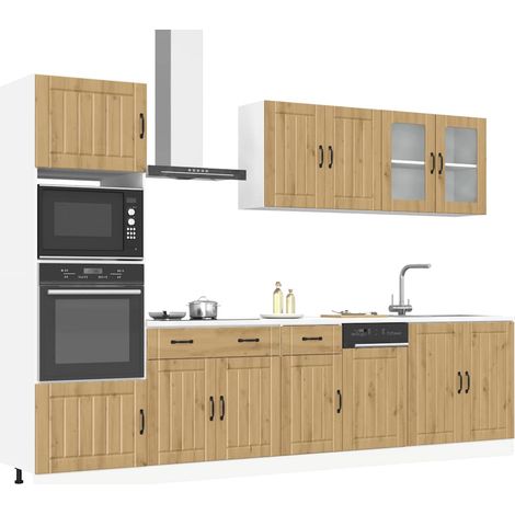 7-tlg. Küchenschrank-Set Kalmar Artisan-Eiche Holzwerkstoff
