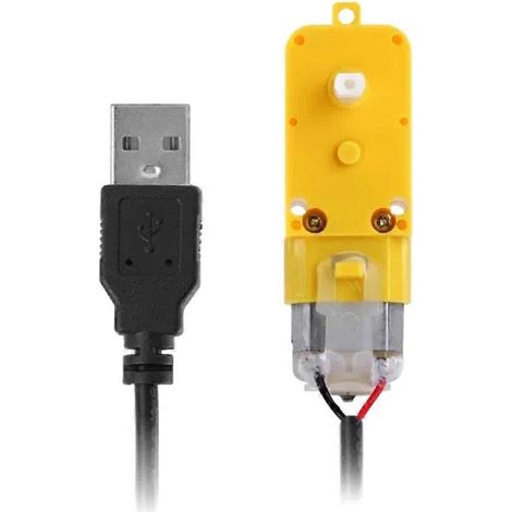 Für Tuozhu 3D-gedruckte Modelle: Standardteile TT-Getriebemotor DC5V59RPM Einachsig (1 Stück) – für LA001 Bambulab (1/5)
