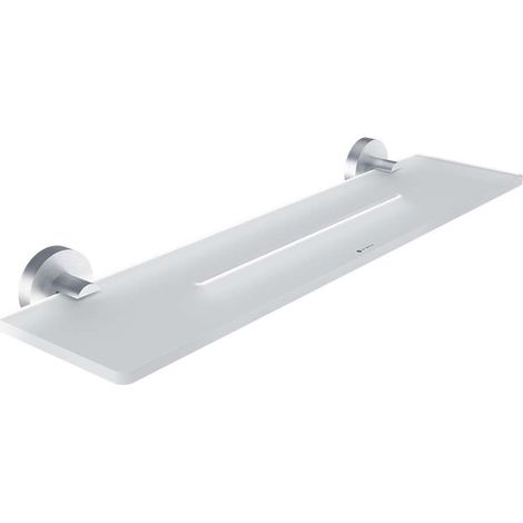 Nimco Unix - Mensola, lunghezza 50 cm, acciaio inox spazzolato UNM X450-10 (1/3)