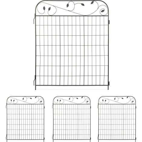 Gartenzaun aus eisen in 4 teilen 88310