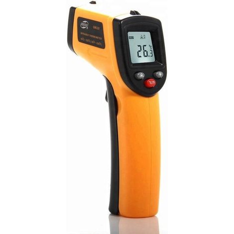 Termometro a infrarossi commerciale wireless - da -50 a 380 °C - Pirometro - Con laser - Misurazione della temperatura di tubi e superfici - Wireless (1/5)