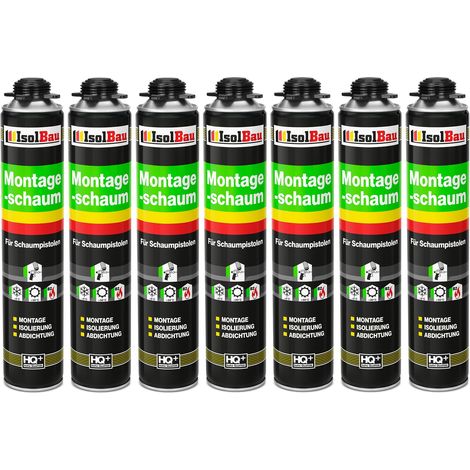 Bauschaum Pistolenschaum Montageschaum PU Schaum 7 x 750 ml Fensterschaum (1/5)
