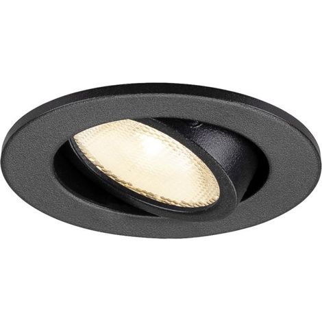 Spot encastré NEW TRIA® 45 intérieur simple rond LED 3000K 24° 4W noir - SLV - 1009005 (1/3)