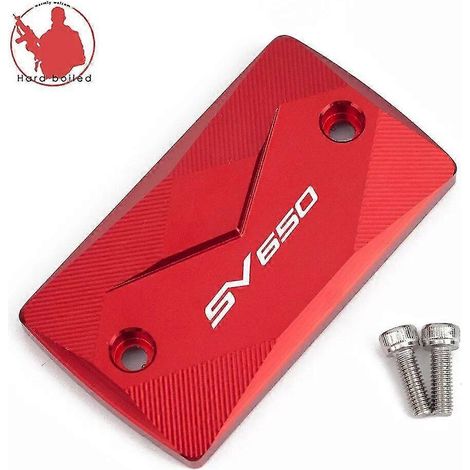 Für Suzuki SV650, SV 650 S, SV650S (1999–2017, 2018, 2019, 2020): Bremsflüssigkeitsbehälterdeckel aus Aluminium – Rot