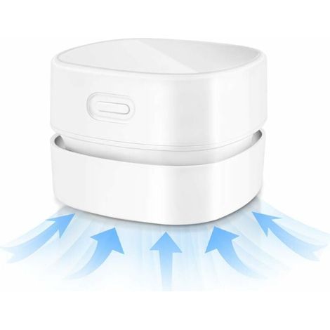 Cordless Desktop Vacuum Cleaner - USB Rechargeable Mini Table Vacuum Cleaner, for Crumbs, Dust, Keyboard, Cars (1/5)