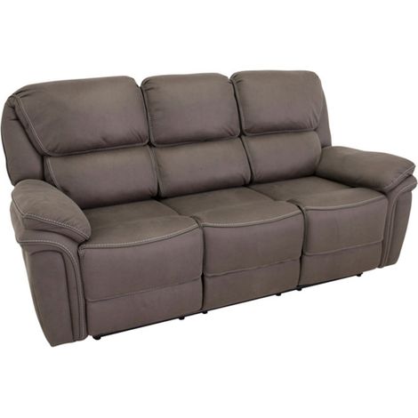 Canapé de Relaxation 3 Places "Saranda" 206cm Gris (1/5)