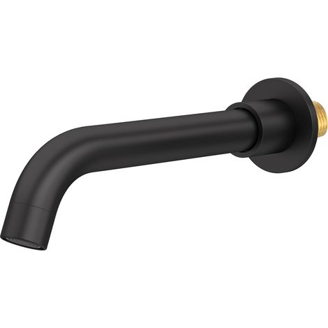 Accesorios de baño negro mate 21 cm redondo de latón de Valaz (1/2)